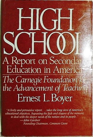 Stock image for High School : A Report on Secondary Education in America for sale by Better World Books