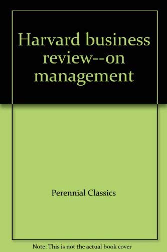9780060912857: Management ("Harvard Business Review" on Management)