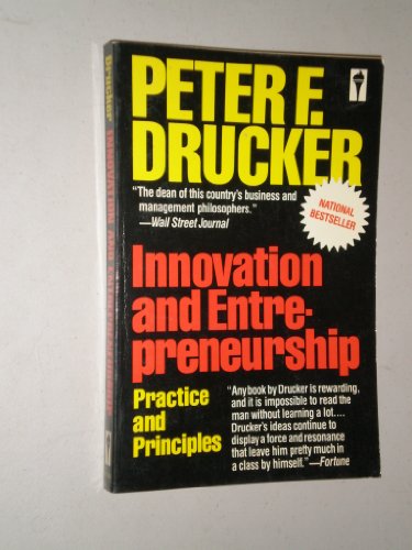 Beispielbild fr Innovation and Entrepreneurship: Practice and Principles zum Verkauf von Wonder Book