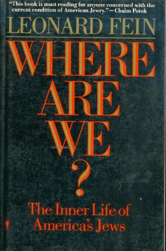 Stock image for Where Are We?: The Inner Life of America's Jews for sale by Open Books
