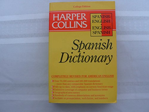 Imagen de archivo de Harper Collins Spanish Dictionary College Edition a la venta por Wonder Book