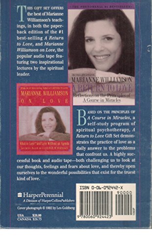 9780060924423: A Return to Love: A Return to Love / Marianne Williamson on Love: Gift Set