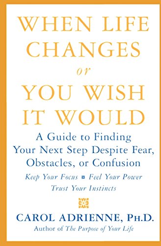 Stock image for When Life Changes or You Wish It Would : A Guide to Finding Your Next Step Despite Fear, Obstacles, or Confusion for sale by Better World Books