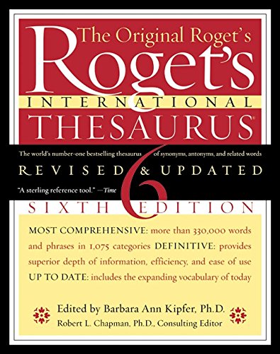 Beispielbild fr Roget's International Thesaurus, 6th Edition zum Verkauf von SecondSale