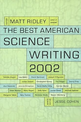 Imagen de archivo de The Best American Science Writing 2002 a la venta por Better World Books: West