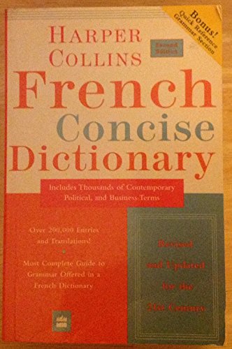 9780060956899: Harpercollins French Concise Dictionary: Plus Grammar