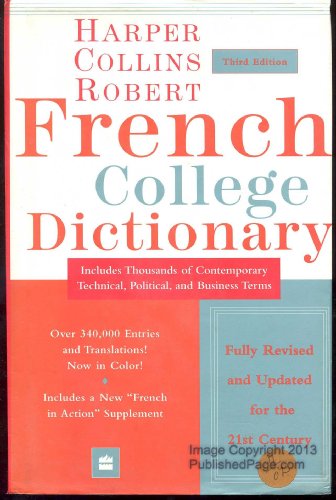 Beispielbild fr Harper Collins Robert French College Dictionary zum Verkauf von HPB-Ruby