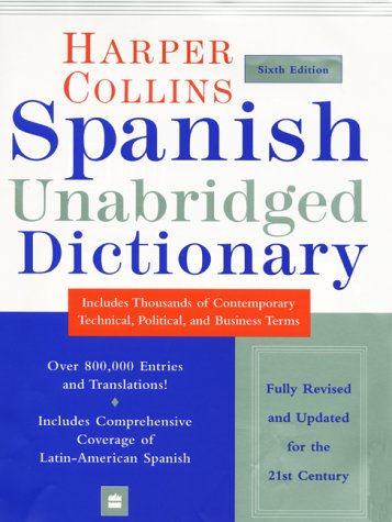 9780060956912: Harpercollins Spanish Unabridged Dictionary (Harpercollins Unabridged Dictionaries)