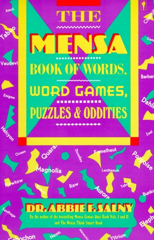 9780060962081: The Mensa Book of Words, Word Games, Puzzles and Oddities