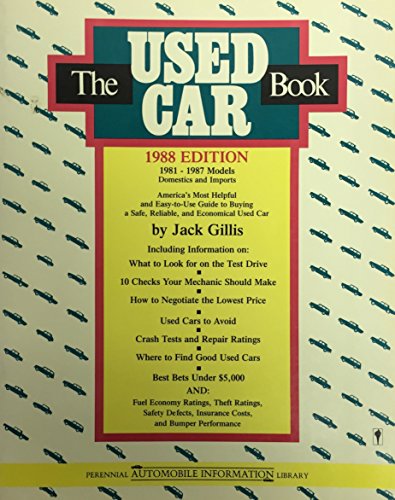 Beispielbild fr The Used Car Book: 1988 Edition zum Verkauf von Rare Reads