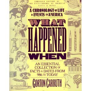 Beispielbild fr What Happened When : A Chronology of Life and Events in America zum Verkauf von Better World Books