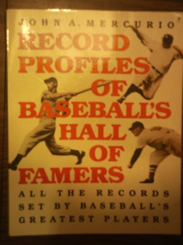 Beispielbild fr Record Profiles of Baseball's Hall of Famers zum Verkauf von Better World Books