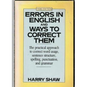 Stock image for Errors in English and Ways to Correct Them for sale by Better World Books: West