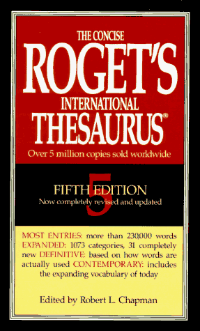 Beispielbild fr The Concise Roget's International Thesaurus zum Verkauf von Better World Books: West
