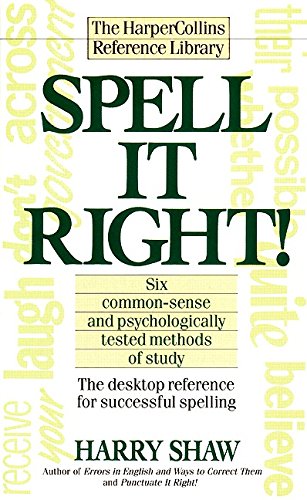 Stock image for Spell It Right! The Desktop Reference for Successful Spelling for sale by Hawking Books