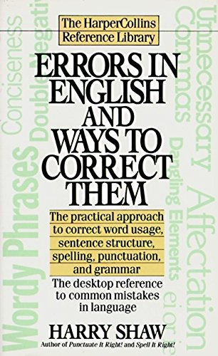 9780061008153: Errors in English and Ways to Correct Them (Harpercollins Reference Library)