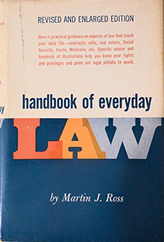 Beispielbild fr Handbook of Everyday Law zum Verkauf von ThriftBooks-Dallas