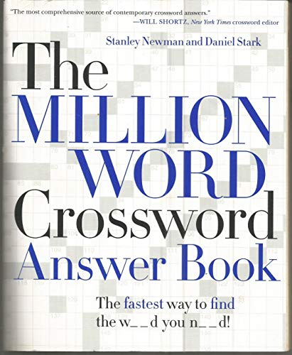 Beispielbild fr The Million Word Crossword Answer Book zum Verkauf von HPB Inc.