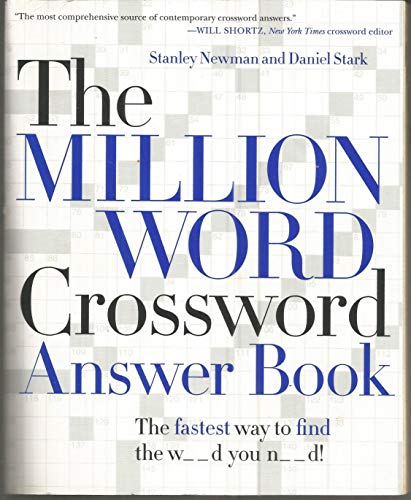 Imagen de archivo de The Million Word Crossword Answer Book a la venta por HPB Inc.