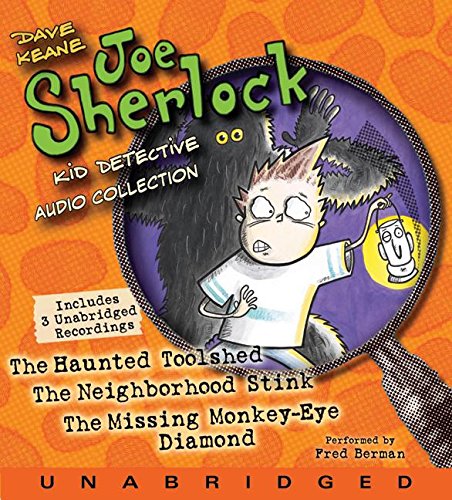 Stock image for Joe Sherlock, Kid Detective CD Audio Collection: Case 000001:The Haunted Toolshed,Case 000002:The Neighborhood Stink,Case 000003:The Missing Monkey-Eye Diamond for sale by The Yard Sale Store