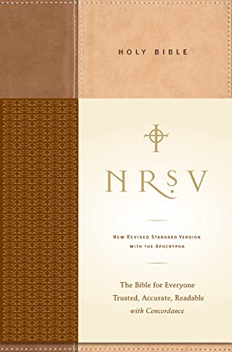 9780061231193: NRSV, Standard Bible with Apocrypha, Hardcover, Tan/Brown: The Bible for Everyone: Trusted, Accurate, Readable
