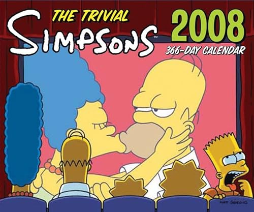 9780061231308: The Trivial Simpsons 2008 366-day Calendar