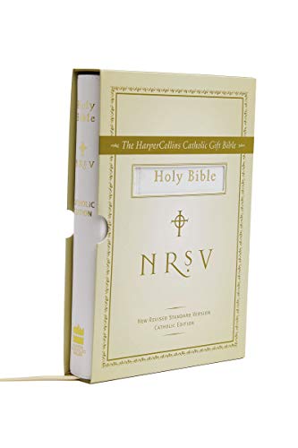 Beispielbild fr NRSV, The HarperCollins Catholic Gift Bible, Imitation Leather, White zum Verkauf von BooksRun