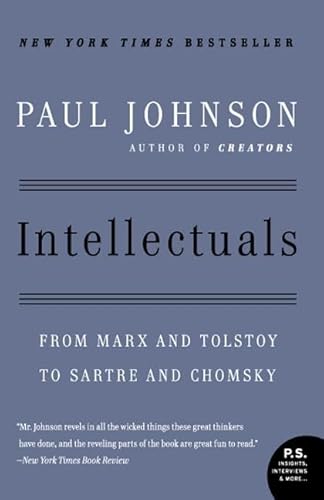 Imagen de archivo de Intellectuals: From Marx and Tolstoy to Sartre and Chomsky a la venta por Goodwill Books