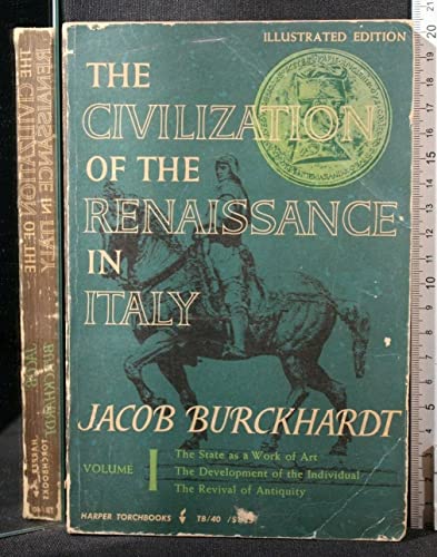 Beispielbild fr The Civilization of the Renaissance in Italy, Vol. 1 zum Verkauf von Ergodebooks