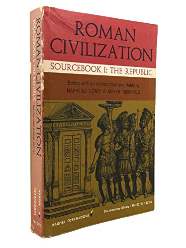 Beispielbild fr Roman Civilization Sourcebook 1: The Republic zum Verkauf von Wonder Book