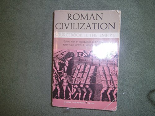 Stock image for Roman Civilization: Sourcebook (Harper Torchbooks) for sale by Wonder Book