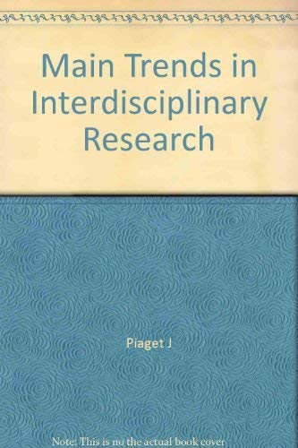 Beispielbild fr Main Trends in Interdisciplinary Reasearch zum Verkauf von gearbooks