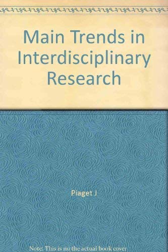 Stock image for Main Trends in Interdisciplinary Research for sale by Better World Books