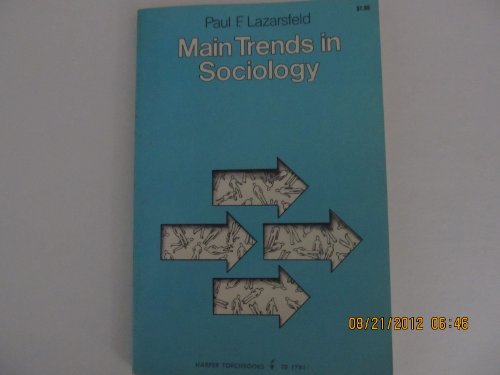 Imagen de archivo de Main Trends in Sociology a la venta por Midtown Scholar Bookstore