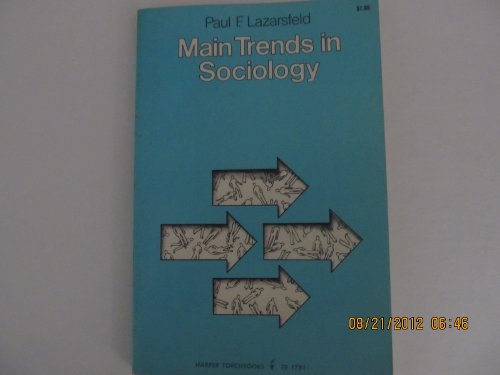 Stock image for Main Trends in Sociology for sale by Midtown Scholar Bookstore