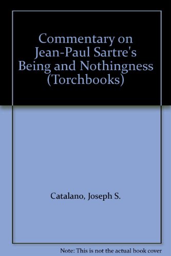 9780061318078: Commentary on Jean-Paul Sartre's "Being and Nothingness"