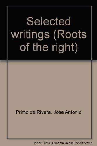 9780061318856: Jose Antonio Primo De Rivera : Selected Writings