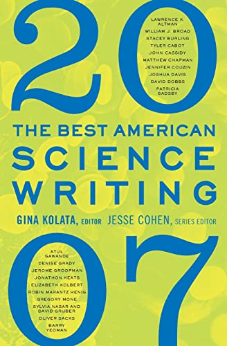 Imagen de archivo de The Best American Science Writing 2007 a la venta por SecondSale