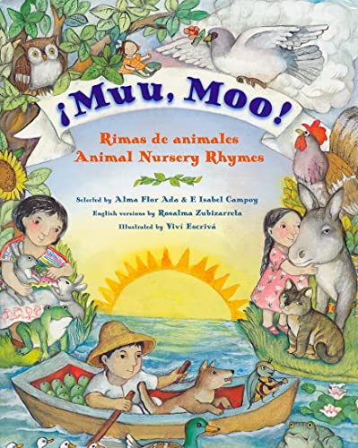 Stock image for Muu, Moo! Rimas de animales/Animal Nursery Rhymes: Bilingual English-Spanish for sale by HPB-Emerald