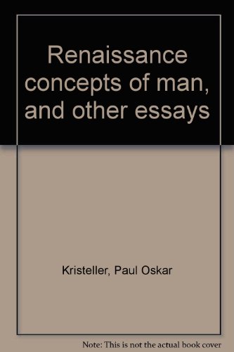 9780061361074: Title: Renaissance concepts of man and other essays