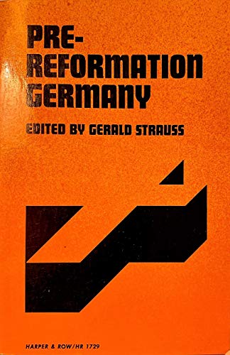 Beispielbild fr Pre-Reformation Germany (Torchbooks) zum Verkauf von Wonder Book