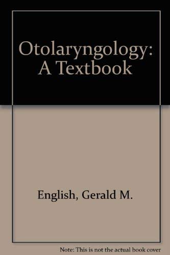 9780061407833: Otolaryngology: A textbook