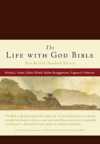 9780061627644: NRSV, The Life with God Bible, Compact, Italian Leather, Burgundy (Renovare Resource)
