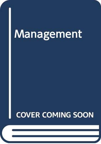Imagen de archivo de Management : Individual and Organizational Effectiveness a la venta por Better World Books