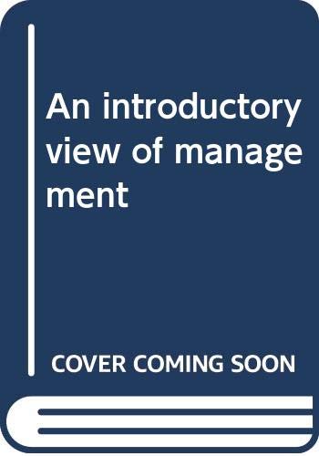 9780061664021: Title: An introductory view of management