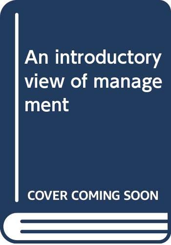 9780061664021: An introductory view of management