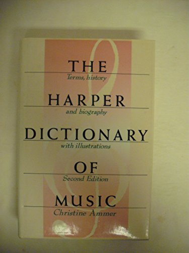 Beispielbild fr Harper Dictionary of Music zum Verkauf von Better World Books