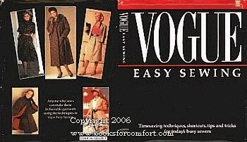 Imagen de archivo de Vogue Easy Sewing a la venta por Open Books