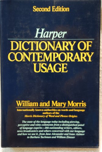 Beispielbild fr Harper Dictionary of Contemporary Usage zum Verkauf von Better World Books