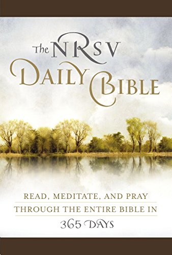 9780062008459: NRSV, The Daily Bible, Imitation Leather, Brown: Read, Meditate, and Pray Through the Entire Bible in 365 Days